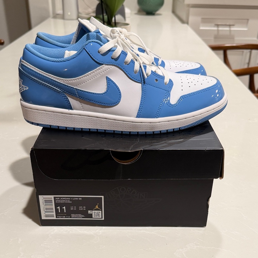 Nike Air Jordan 1 Low SE White & Light Blue